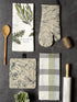 Set 3 4 DII Kitchen Gift Collection, Pot Holder & Dish Towels, Fresh Herbs, Piece