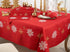 Saro Lifestyle Embroidered Snowflake Design Table Runner, Red, 16"x72"