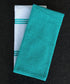 AMOUR INFINI Kitchen Towels - Pack of 4 Absorbent, Quick Drying Premium Cotton Tea Towels, 16x28 Inch, Turquoise