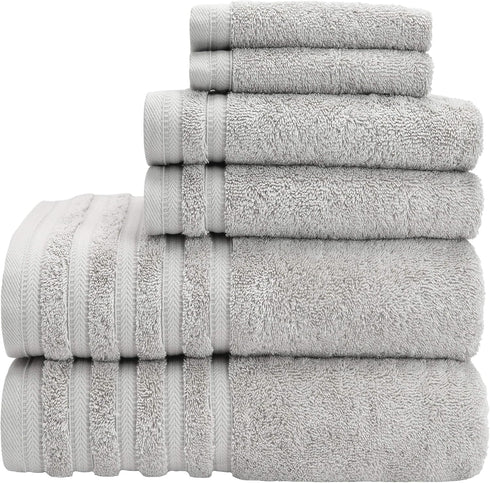 Baltic Linen Pure Elegance 100% Turkish Cotton Luxury Towels, 2 Bath Towels, 2 Hand