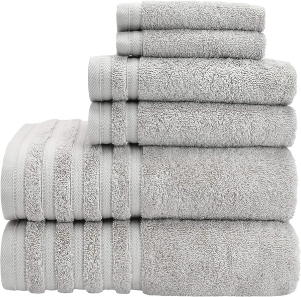 Baltic Linen Pure Elegance 100% Turkish Cotton Luxury Towels, 2 Bath Towels, 2 Hand