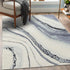 LUXE WEAVERS Abstract Modern Marbled Blue Area Rug - 2x3