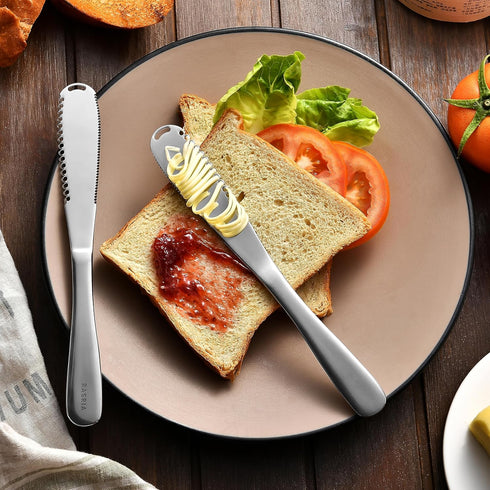 Butter Spreader Knife for Cold Butter above 20?, Butter Slicer, Curler, Grater, Butter Blade (1 knife)