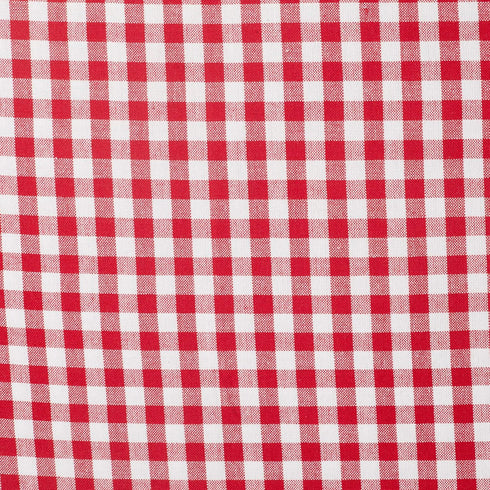 DII Cotton Napkin Set, Machine Washable, Everyday Basic, 20x20, 6 Count, Tango Red Gingham