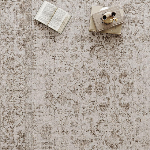 Light Brown 2x3 Area Rug, Vintage Entryway Carpet, Washable Distressed Rug for Indoor Bedroom, Living Room