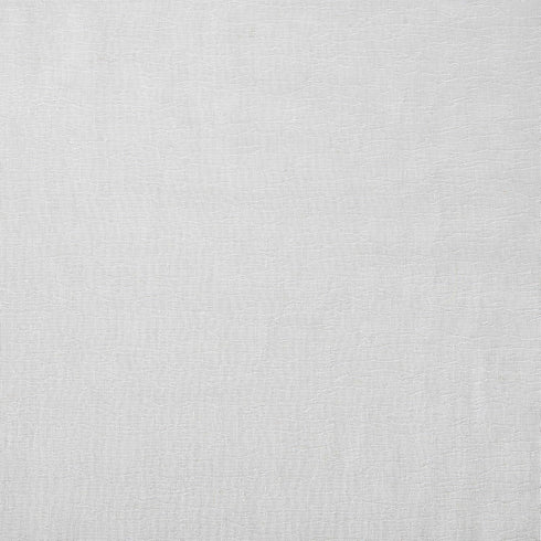 Clean Window Crushed Texture Allergy/Pet Friendly Anti-Dust Sheer Curtain Panel, 52" W x 63" L, White