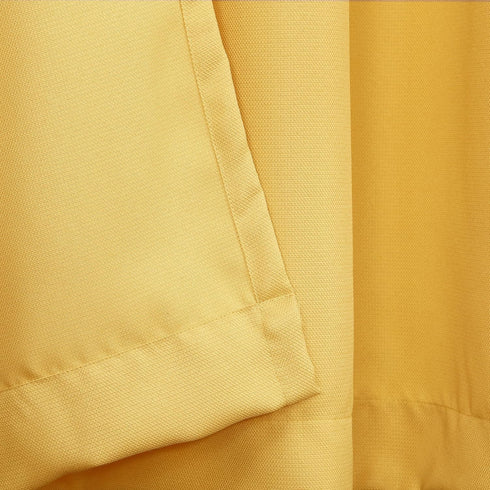 No. 918 Montego Casual Textured Semi-Sheer Kitchen Curtain Tier Pair, 56" x 24", Yellow