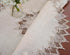 33 inches 33Round) Natural Linen Decorative Lace Doily Round Neutral Earth Tones Beige Lace Coffee Table Topper Dresser