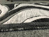 Modern Contemporary Door Mat Rug - Grey & Black Silver Design, 2 Feet X 3 Feet