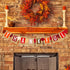 Thankful Burlap Banner Fall Autumn Maple Leaves Rustic Harvest Banner for Home Office School Party Decor