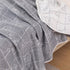 J-pinno 100% 6 70" 82") Kitty Cat in Grid Muslin Blanket Cotton Layer Quilt Bed Blanket Soft Warm Throw Sofa Couch Kids