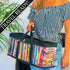 Made Easy Kit DVD Storage Bag - Clear PVC Organizer, Fits 40 DVD Cases, Black (4 Bags)