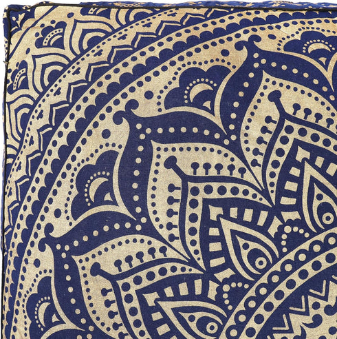 35" Popular Handicrafts Floor Pillow Cushion Cover - Hippie Mandala Square Ottoman Pouf Cover Indian Ombre Daybed