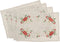 Saro Lifestyle Linen Blend Placemat Set of 4, Embroidered Ornament Design, Natural, 14"x20"