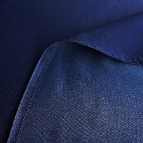 Obstal 210GSM Round Table Cloth, Oil-Proof Water Resistant Microfiber Tablecloth, Navy Blue, 60 Inch Diameter