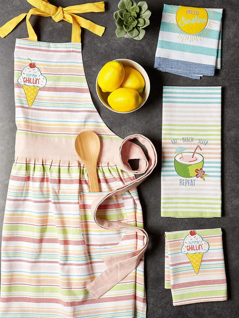 DII Summer Fun Kitchen Dishtowel Set - Watermelon Collection - 3 Piece