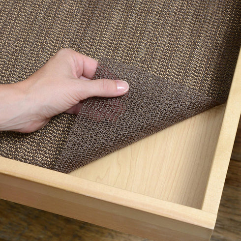 Grip Premium Shelf Liner, Thick and Non-Adhesive Drawer Liner, Multi-Purpose, 12" x 4', Chocolate, Pack of 1 by