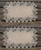 LINENS ART AND THINGS Lace Placemats Neutral Earth Tones Dresser Scarf Coffee