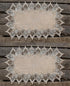 LINENS ART AND THINGS Lace Placemats Neutral Earth Tones Dresser Scarf Coffee