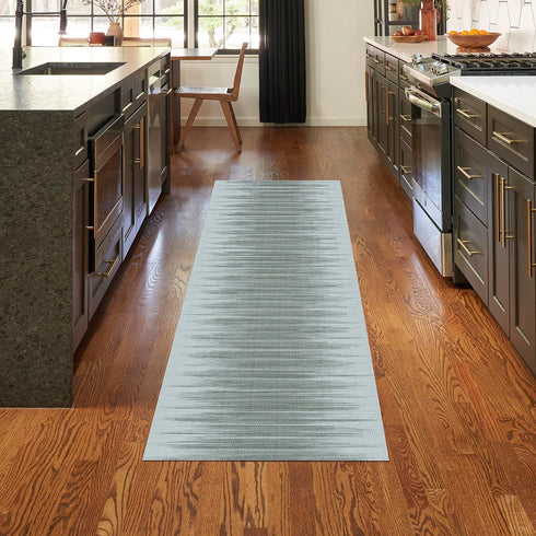 Nourison Vintage Home Abstract Grey Area Rug 2'2" x 7'6", Easy-Cleaning, Non-Shedding for Bedroom, Living Room