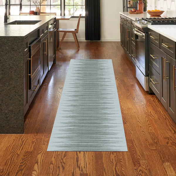 Nourison Vintage Home Abstract Grey Area Rug 2'2" x 7'6", Easy-Cleaning, Non-Shedding for Bedroom, Living Room