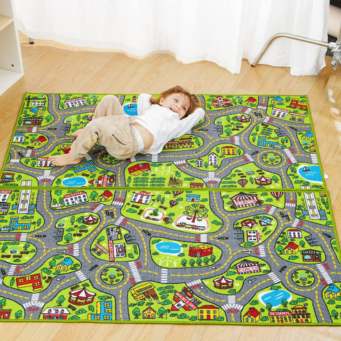 Durable City Life Playmat for Kids - Engaging Toddler Rug