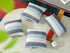 AmHoo Pack of 2 Farmhouse Stripe Check Throw Pillow Covers, Cotton Linen Decorative Pillowcases for Couch 20x20Inch