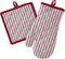 SKL Home Snowflake Winter Oven Mitt and Pot Holder Set, 8x8