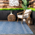 nuLOOM Serna Moroccan Accent Rug, Indoor/Outdoor, Rectangular, Blue, 2' x 3', 0.1" Thick