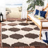SAFAVIEH Courtyard Collection Accent Rug, 2' x 3'7", Beige & Navy, Non-Shedding, Easy Care Indoor/Outdoor