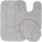 Garland Rug Serendipity Platinum Gray 3 Piece Set (Toilet Cover, Contour Rug, Bath Rug)