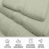 8 Set 100% GREEN LIFESTYLE Luxury Piece Cotton Towel - Soft Absorbent Bath Towels, Hand Towels & Washcloths