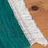 Teal Green Kitchen Table Runners with Macrame Lace Boho Decor (Pack of 1, 13x90 inch) - Properly Finished, No Fray Edges