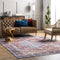 nuLOOM Zena Medallion Accent Rug, Ultra Thin, Machine Washable, Rust, 2' x 3'
