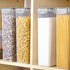 Vtopmart 4pc Airtight Pasta Storage Containers, 2.8L, BPA Free, Black for Kitchen Organization