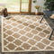 SAFAVIEH Courtyard Collection 2'7" x 5' Brown/Bone CY6903 Splashproof Indoor/Outdoor Area Rug for Patio & Mudroom