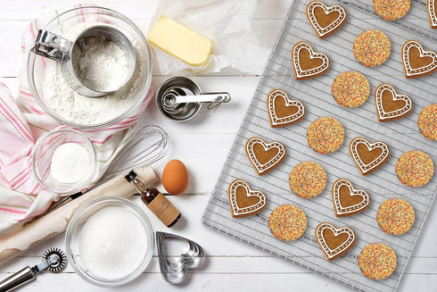 Mrs. Anderson’s Baking Professional Half Sheet Baking and Cooling Rack, 16.5 x 11.75 Inches