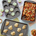 Wilton Perfect Results Non-Stick Muffin, Baking Sheet and Oblong Pan Bakeware Set, 3-Piece