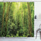 Ambesonne Shower Curtain Set, Rainforest Decorations, 69W X 70L inches, Green, Bathroom Accessories