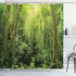 Ambesonne Shower Curtain Set, Rainforest Decorations, 69W X 70L inches, Green, Bathroom Accessories