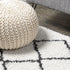 JONATHAN Y MOH410A-3 Cami Moroccan Style Diamond Shag Indoor Area Rug, White/Gray, 3 X 5