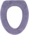 Soft Toilet Seat Cover, Plush & Thick Fabric, Purple Ash, 14x18"