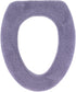 Soft Toilet Seat Cover, Plush & Thick Fabric, Purple Ash, 14x18"