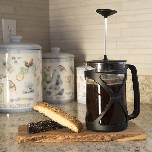 Primula 6CUP Tempo Rich, Non-Bitter Coffee - French Press Design, Easy to Use, Makes 6 Cups, Black