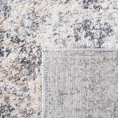 2' 4', (ASN705A) SAFAVIEH Aston Collection Accent Rug - x Ivory & Grey, Modern Abstract Design, Non-Shedding & Easy