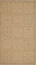 SAFAVIEH Courtyard Collection 2'7" x 5' Gold / Natural CY6947 Indoor/ Outdoor Splashproof Easy Scrubbing Patio Backyard Mudroom Area Rug by Safavieh