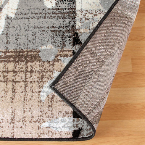 Superior Indoor Area Rug, Jute Backed, Modern Floral Patchwork Decor, 2' x 3', Perfect for Entryway, Office,
