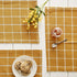 DII Basic Collection Tabletop Placemat Set, Honey Gold Check, 6 Piece