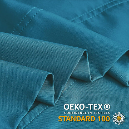 BEDELITE Queen Size Pillow Cases Set of 2, Cooling Rayon Derived from Bamboo, Silky Soft Envelope Pillowcases (Teal,