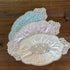 Mausouca Scarf,21 14inch Retro French Oval Doilies, Elegant Velvet Table mats, Coffee Table Tablecloth, Embroidered